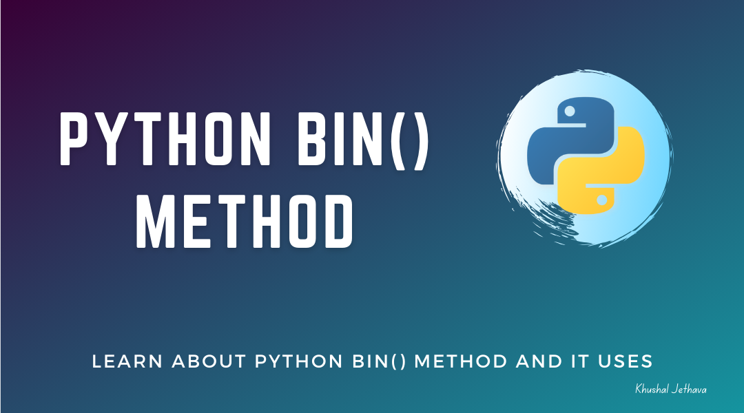 Python bin() Method